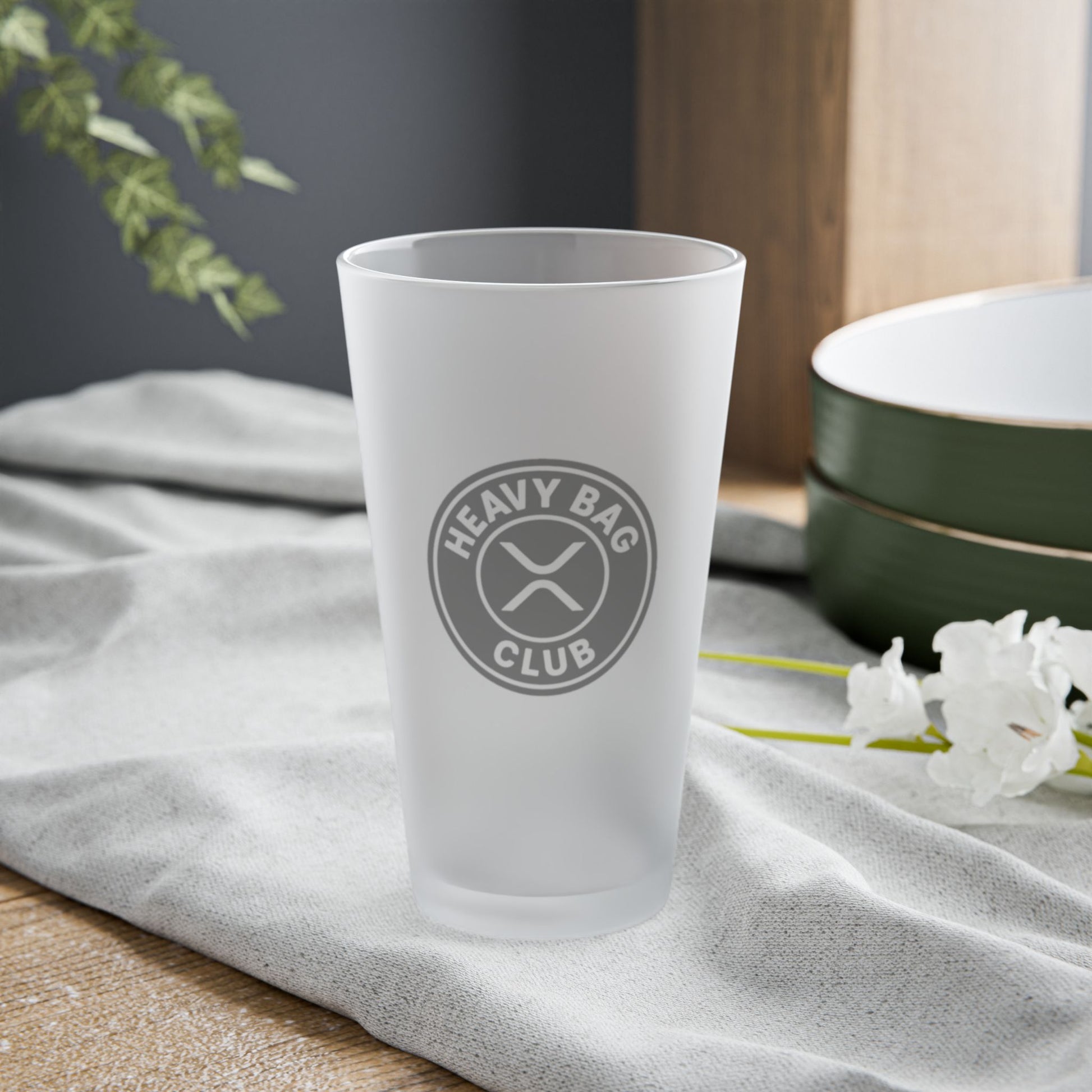 Frosted Pint Glass, 16oz
